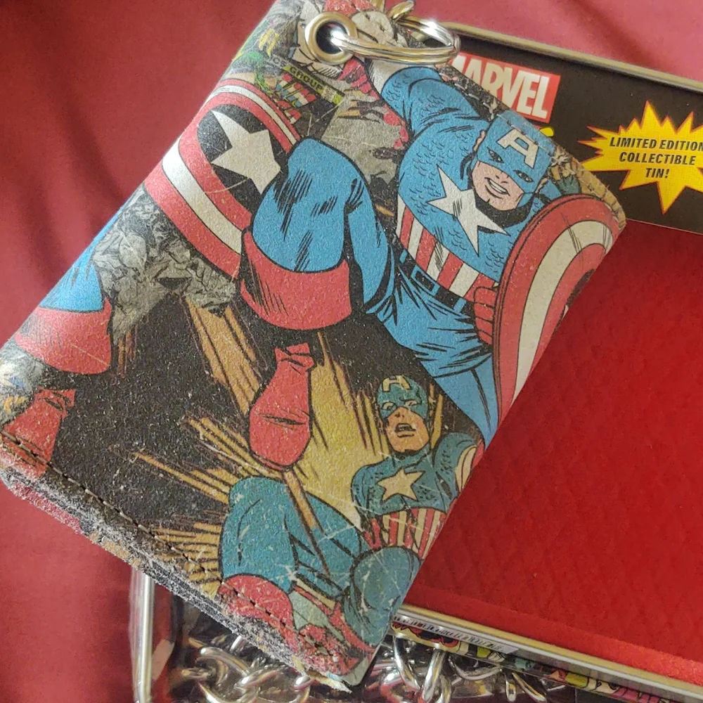 Marvel‎ Captain America Chain Leather Wallet